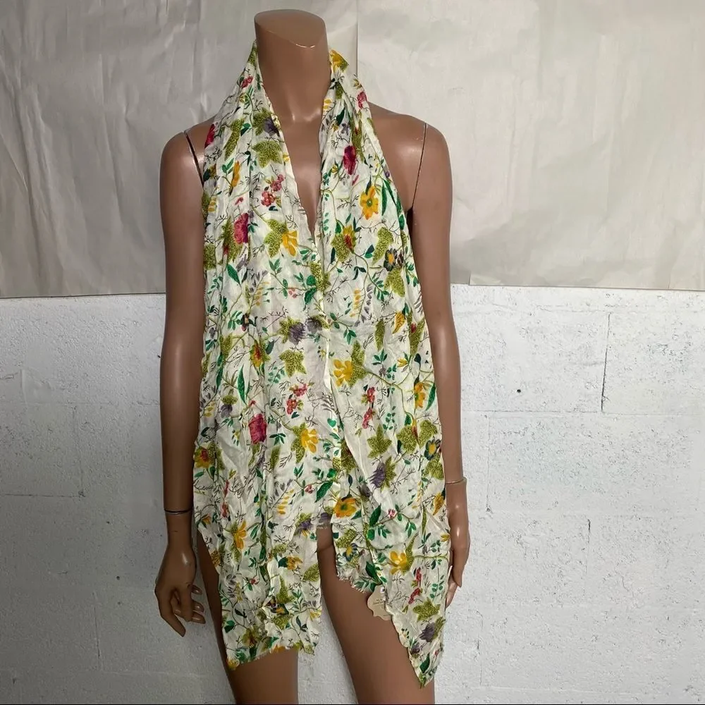 NEW Coco + Carmen floral print viscose scarf